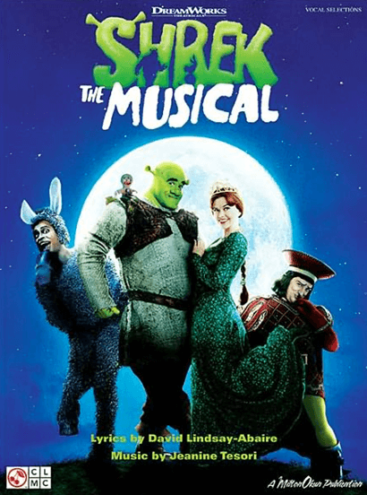 Shrek the Broadway Musical Piano/Vocal Selections Songbook 